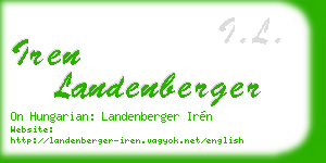 iren landenberger business card